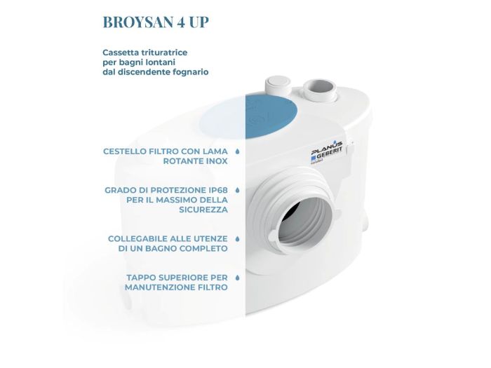 Broysan 4UP Planus Hebeanlage mit Zerkleinerer