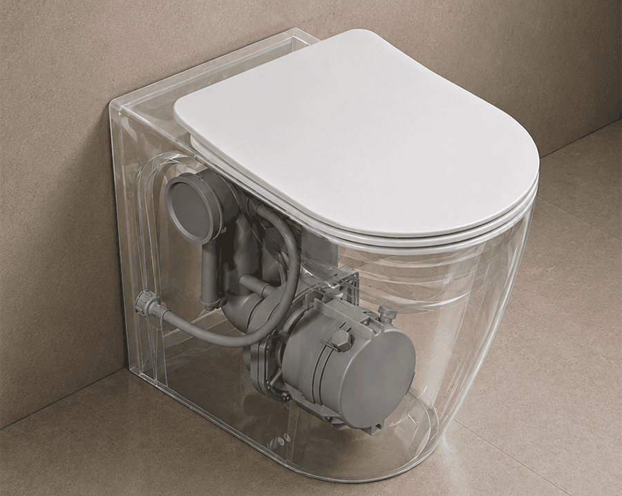 how to create a toilet away from drainage connection